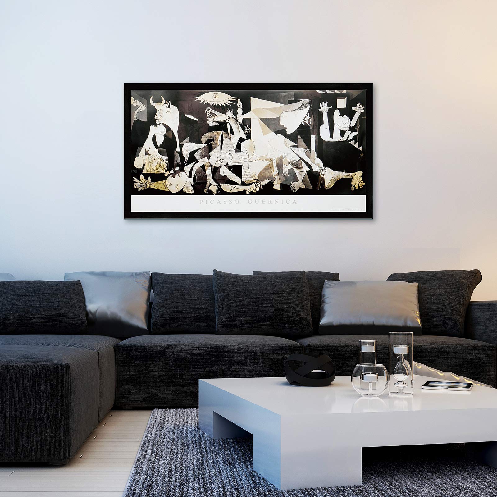 Amazon.co.jp: パブロ ピカソゲルニカの額入りポスター 「GUERNICA